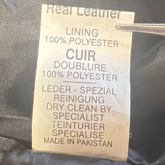 David Moore Leather Jacket Men’s 2XL Y2K Streetwear Black Fall Outerwear - Picture 12 of 16